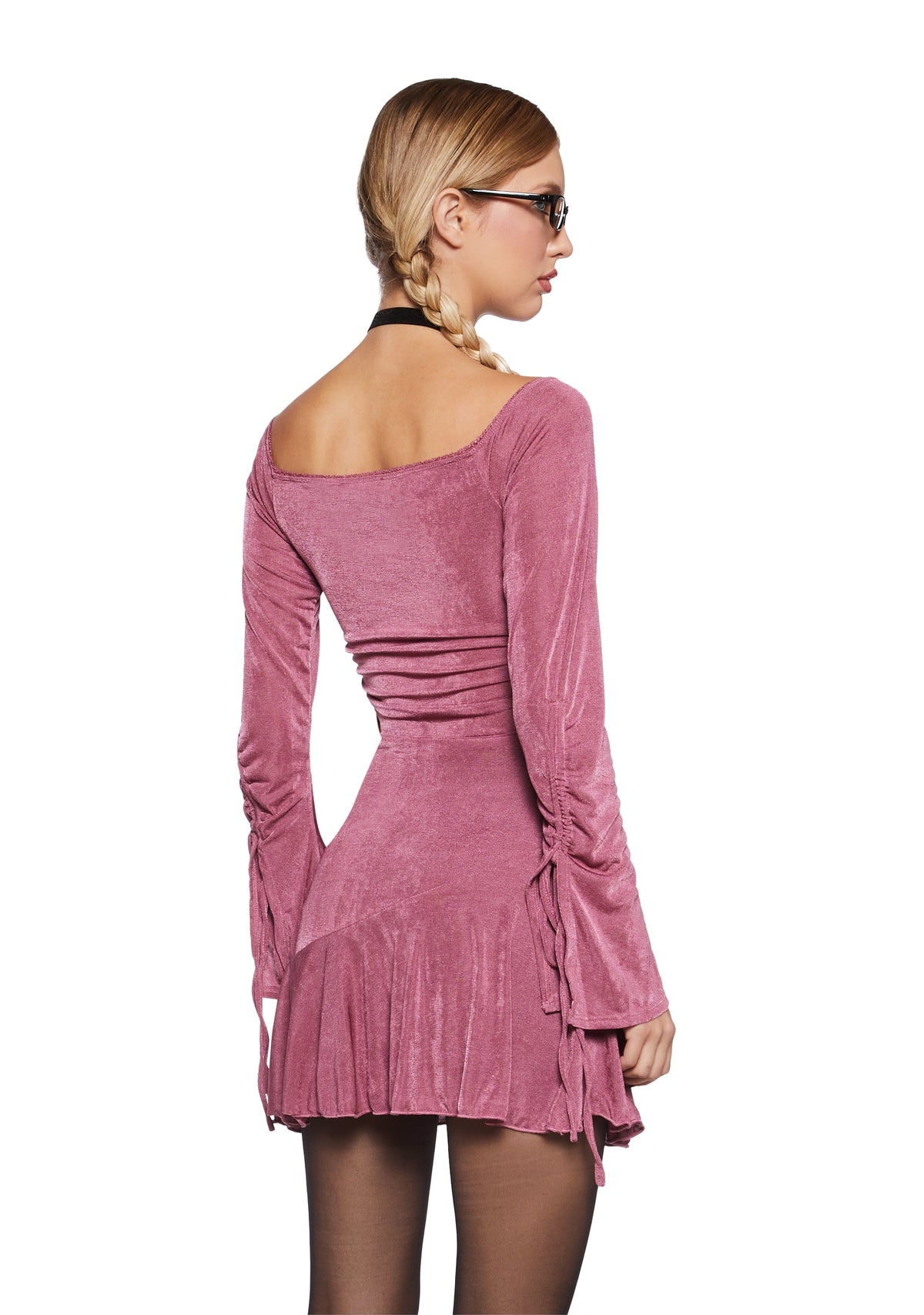 Nonchalant Energy Mini Dress - Pink