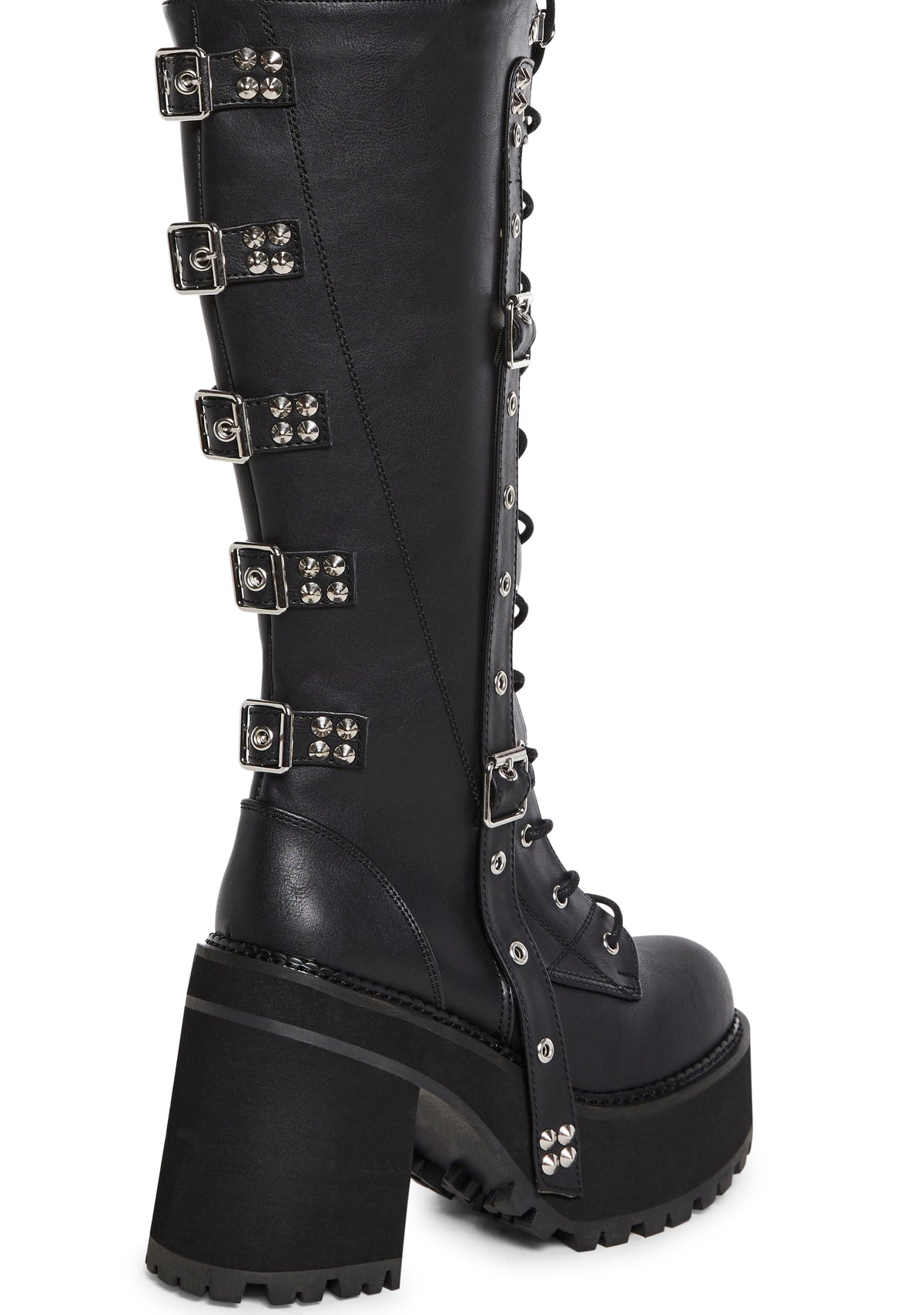 Assault-218 Platform Knee High Boots