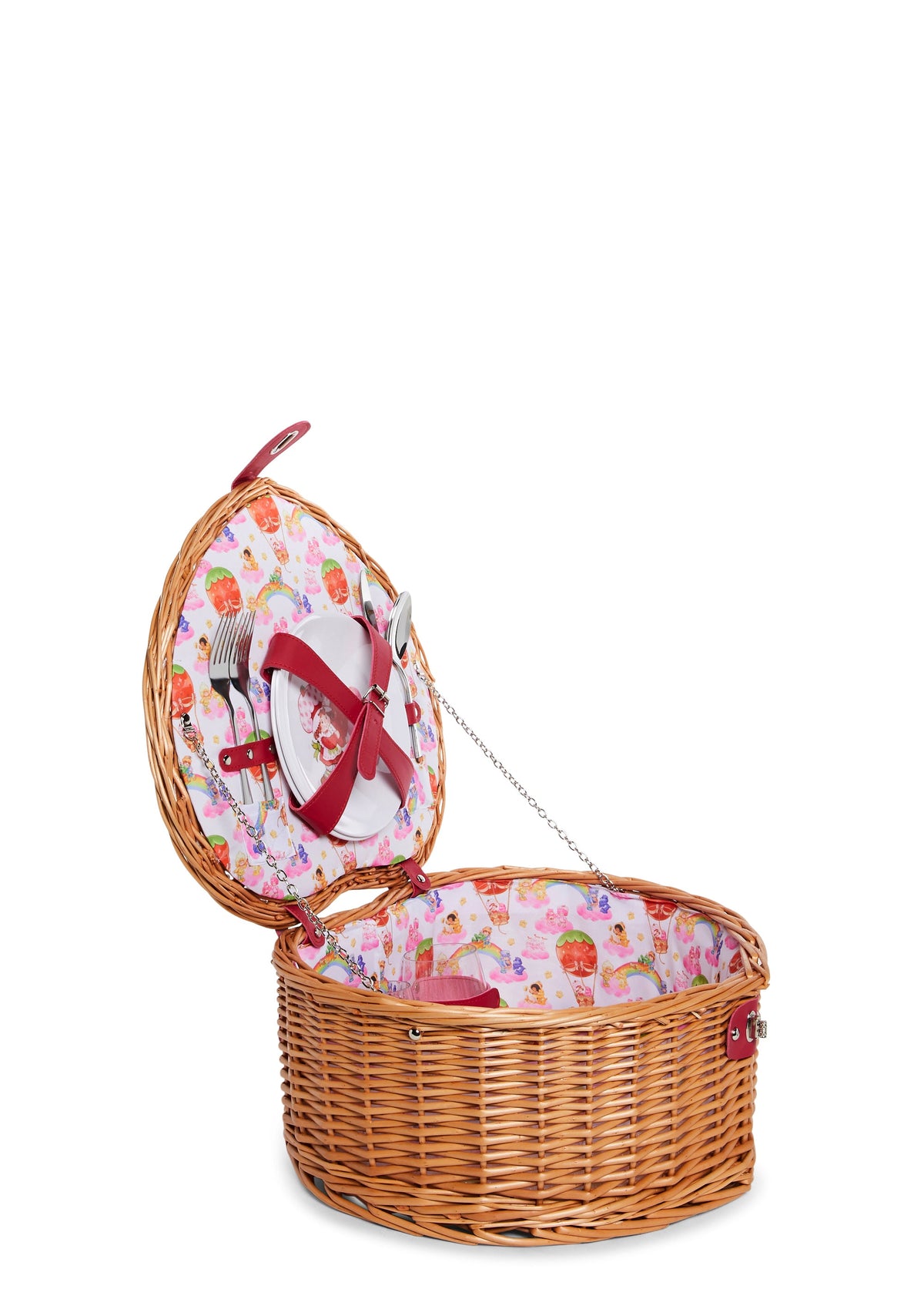 Sweet Sharing Heart Picnic Basket