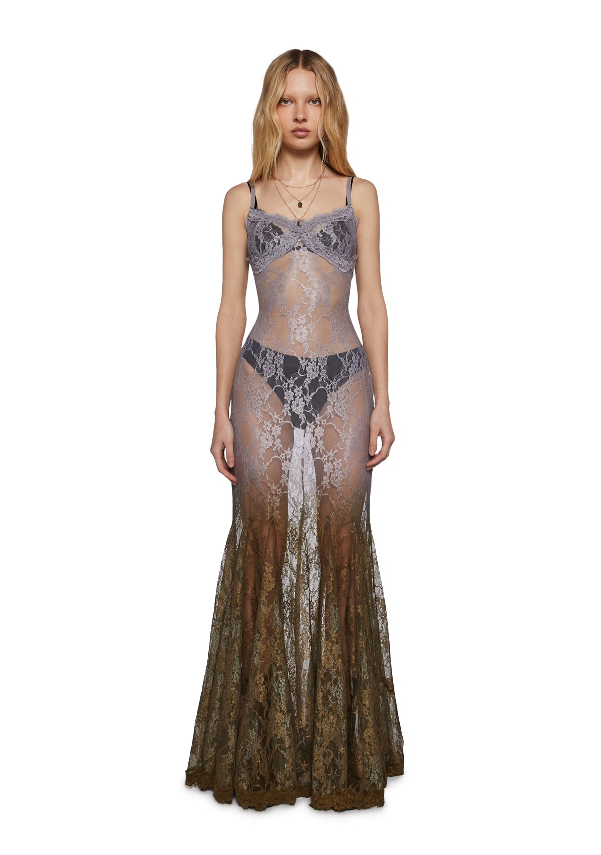 Blind Intuition Maxi Dress - Gray