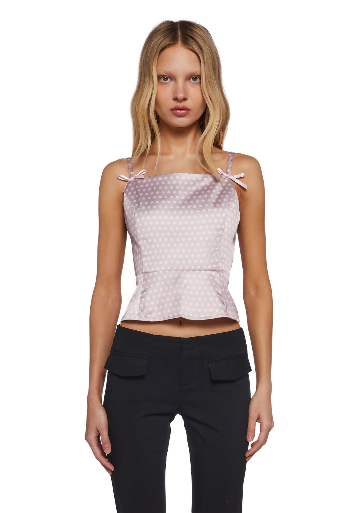 Morning Glance Polka Dot Blouse