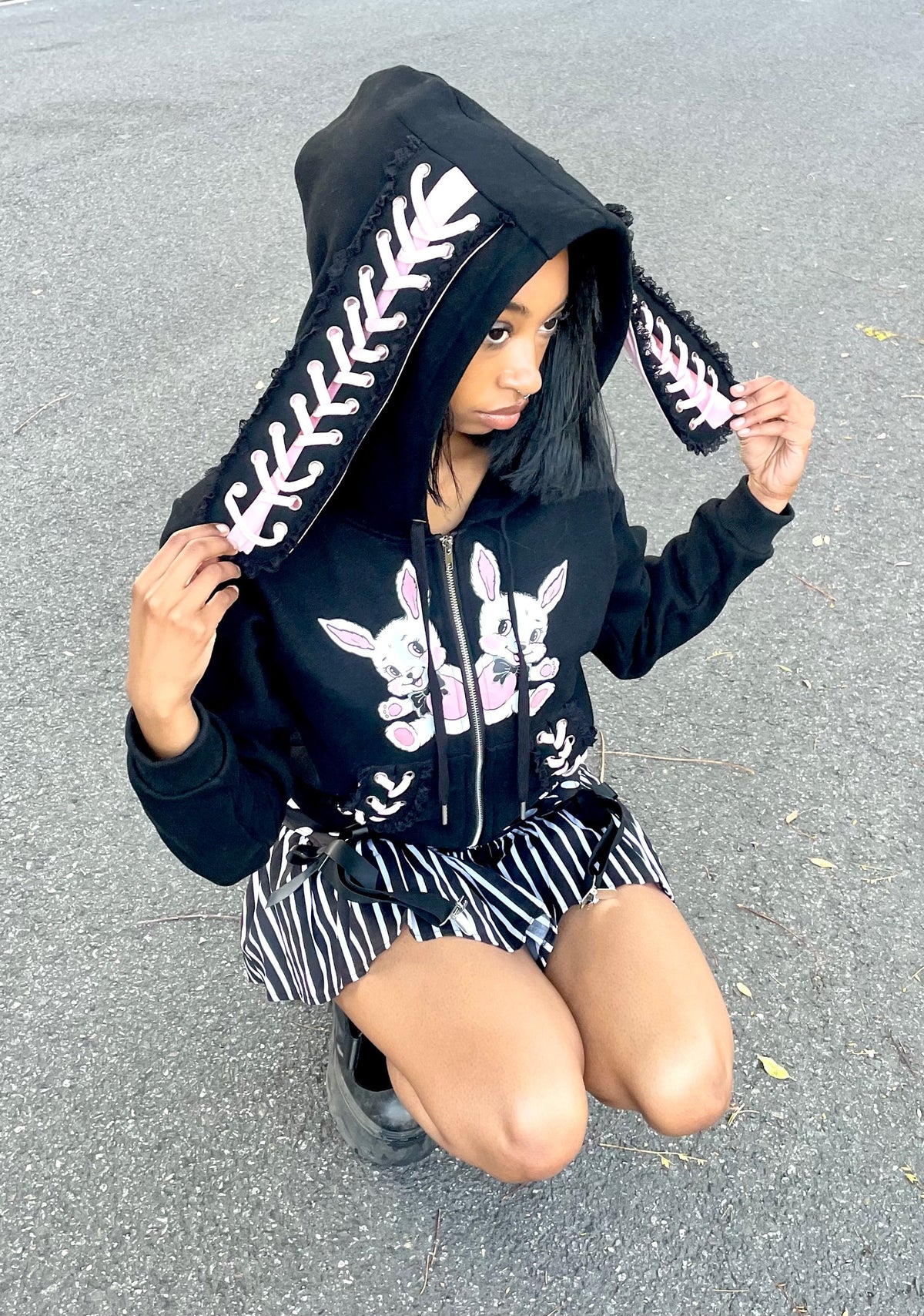 Bunny Boo Hoodie With Ears