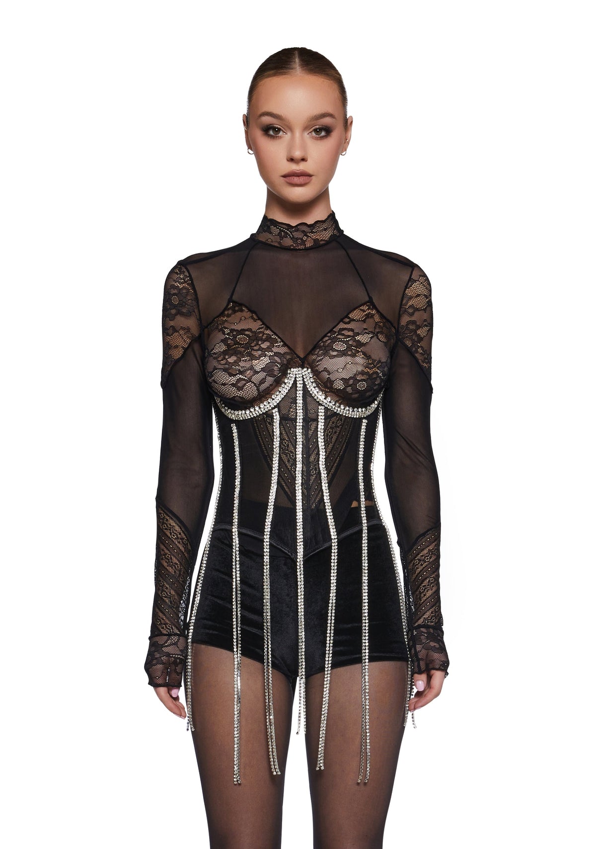 Glittering Spotlight Underbust Corset