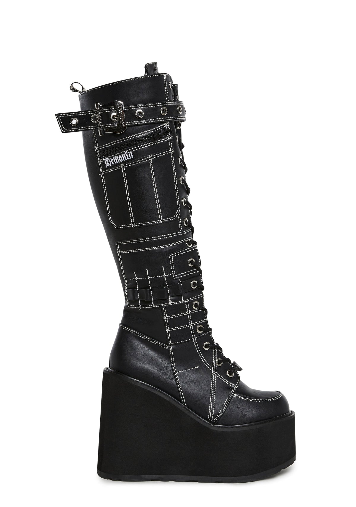 Swing-260 Platform Knee High Boots