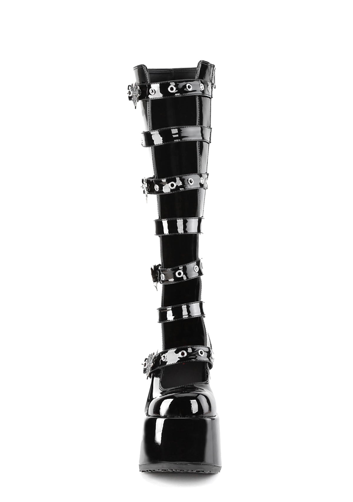 Camel-223 Platform Glow In The Dark Knee High Boots