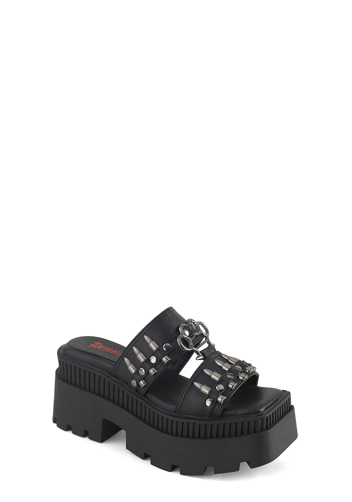 Wrath-08 Platform Double Strap Slide Sandals