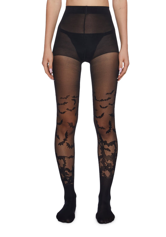 Creep It Real Sheer Bat Tights