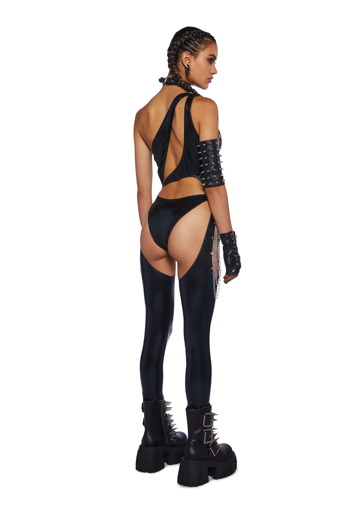 Onyx Prism Moonwalk Cut-Out Catsuit