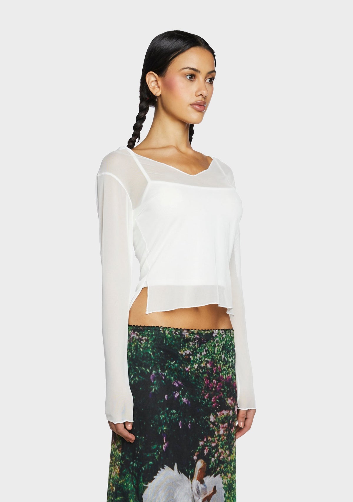 Mesh Layered Top