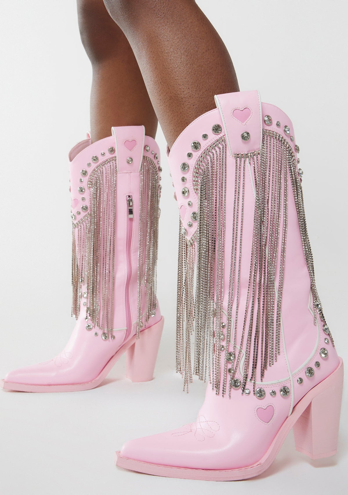 Present Perfect Cowboy Boots - Pink