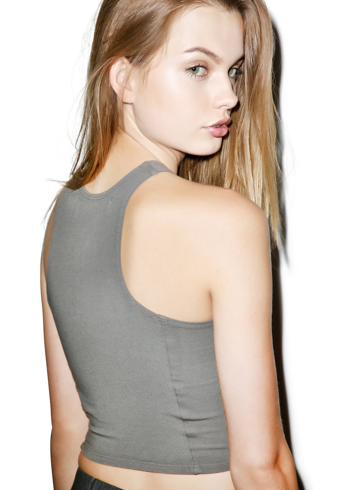 Knife Crop - White