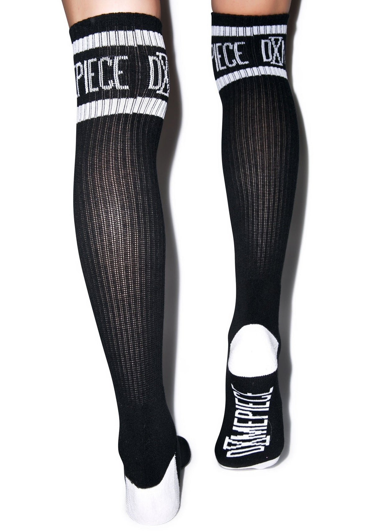 Athletic Logo Knee High Socks - White