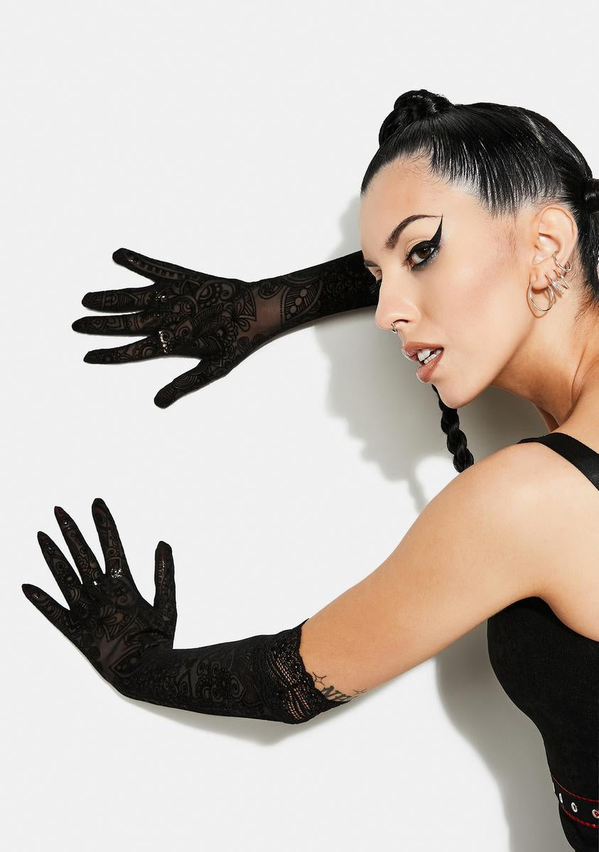 Gothic Daily Lace Gloves