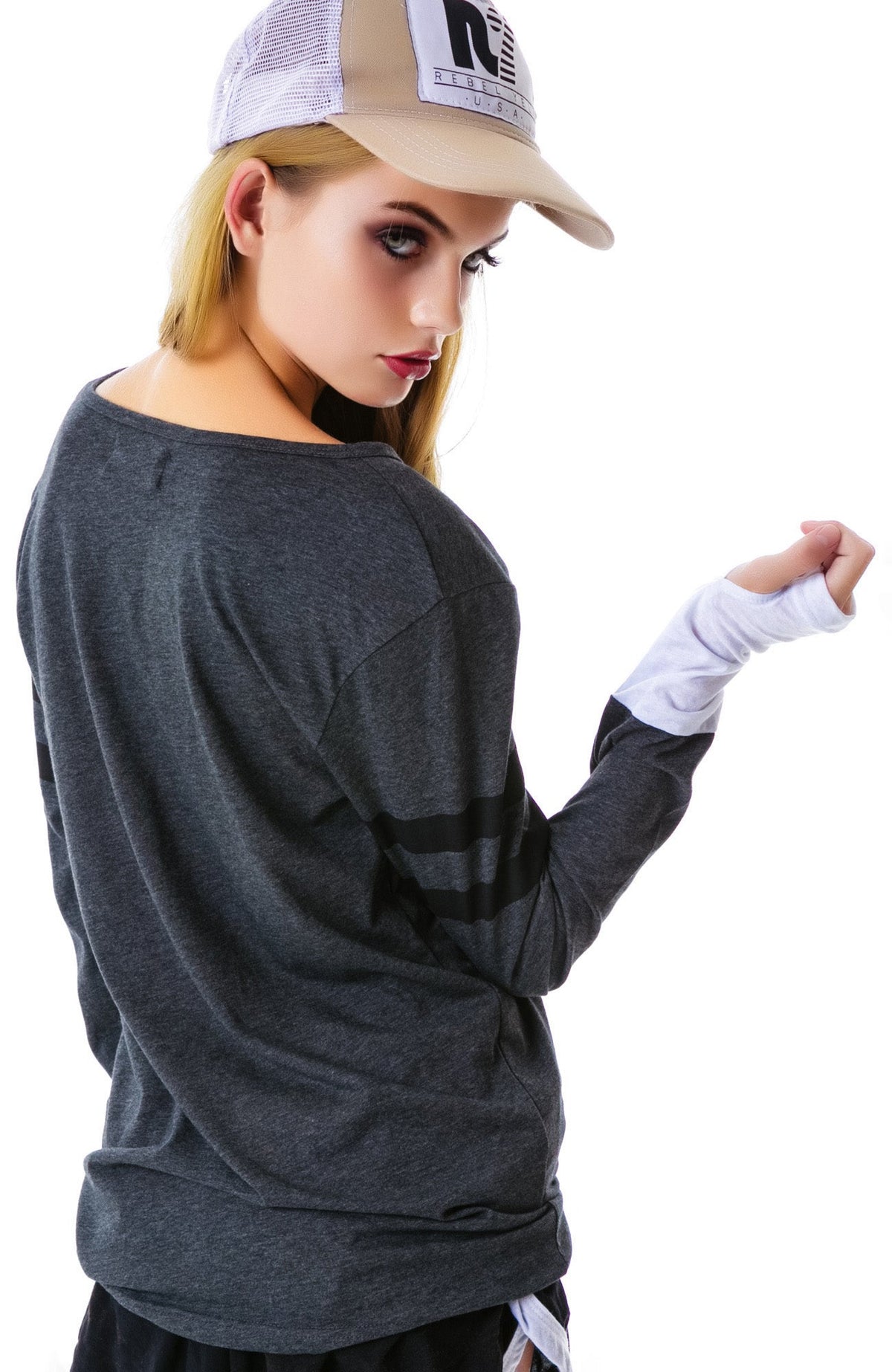 Nice To Meet You Henley Shirt - Light Blue