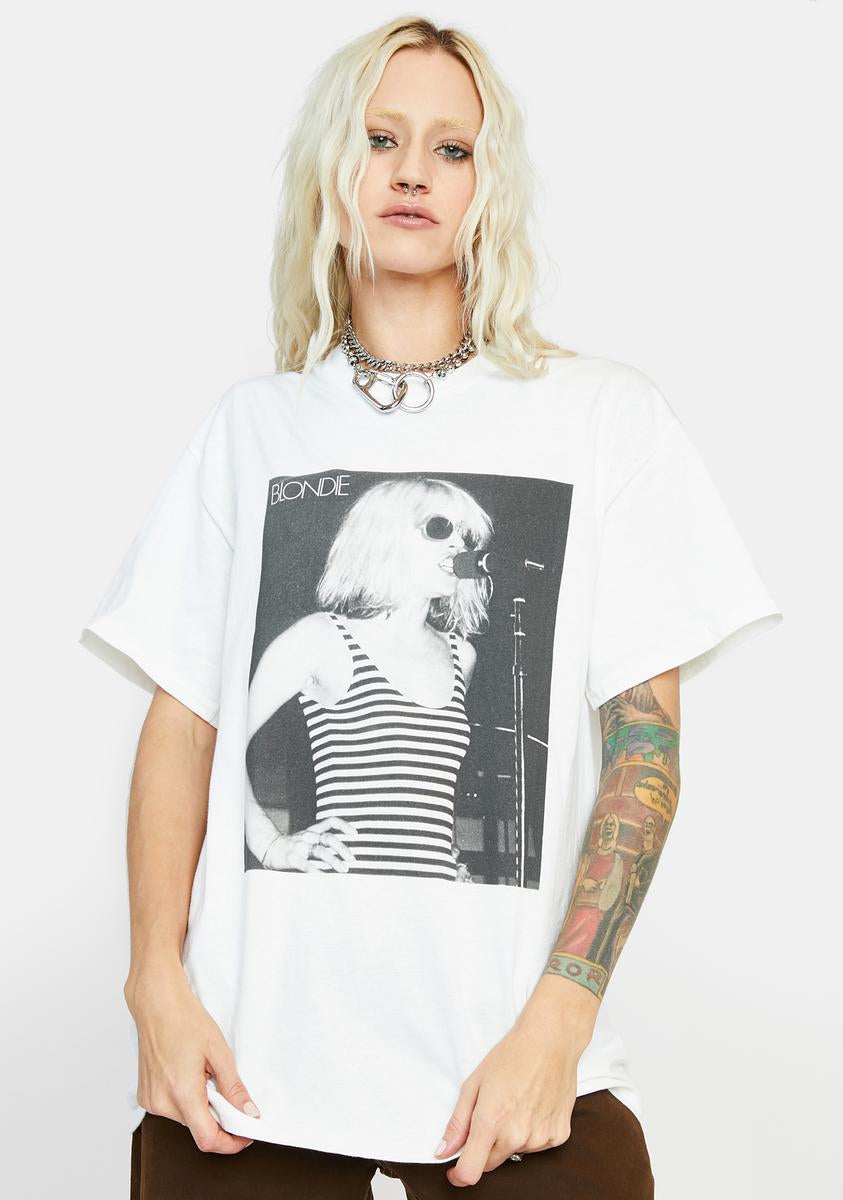White Blondie Graphic Tee - White