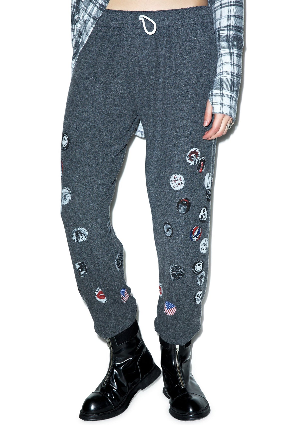 Tanzy Pins Sweat Pants - Black