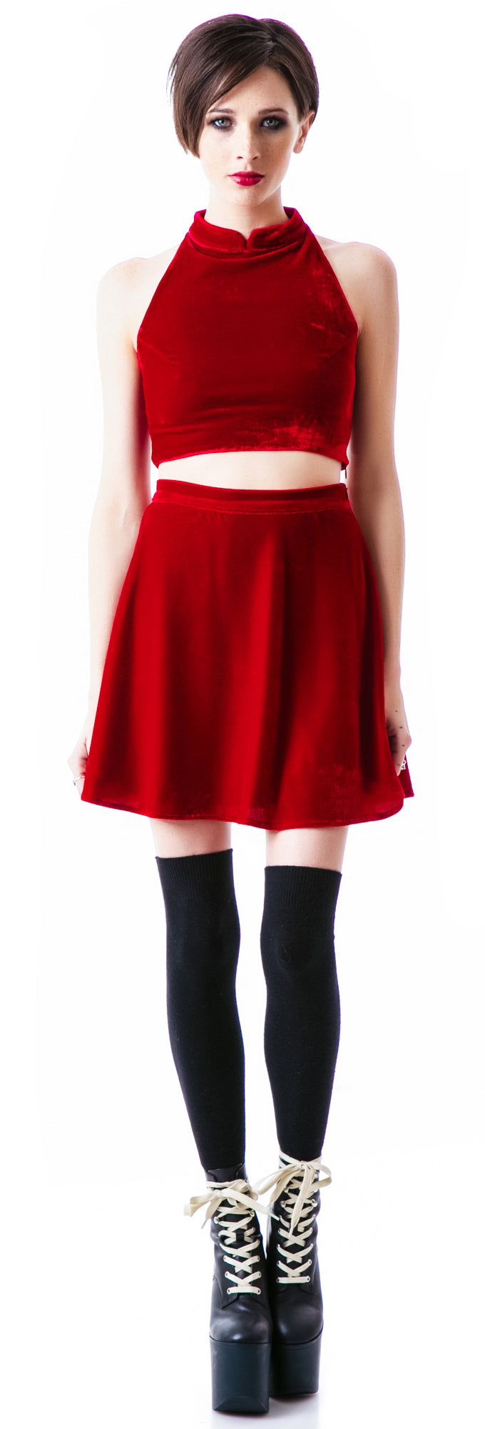 Innocent Crop Top - Red