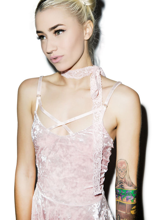 Your Velvet Crush Dress - Pink