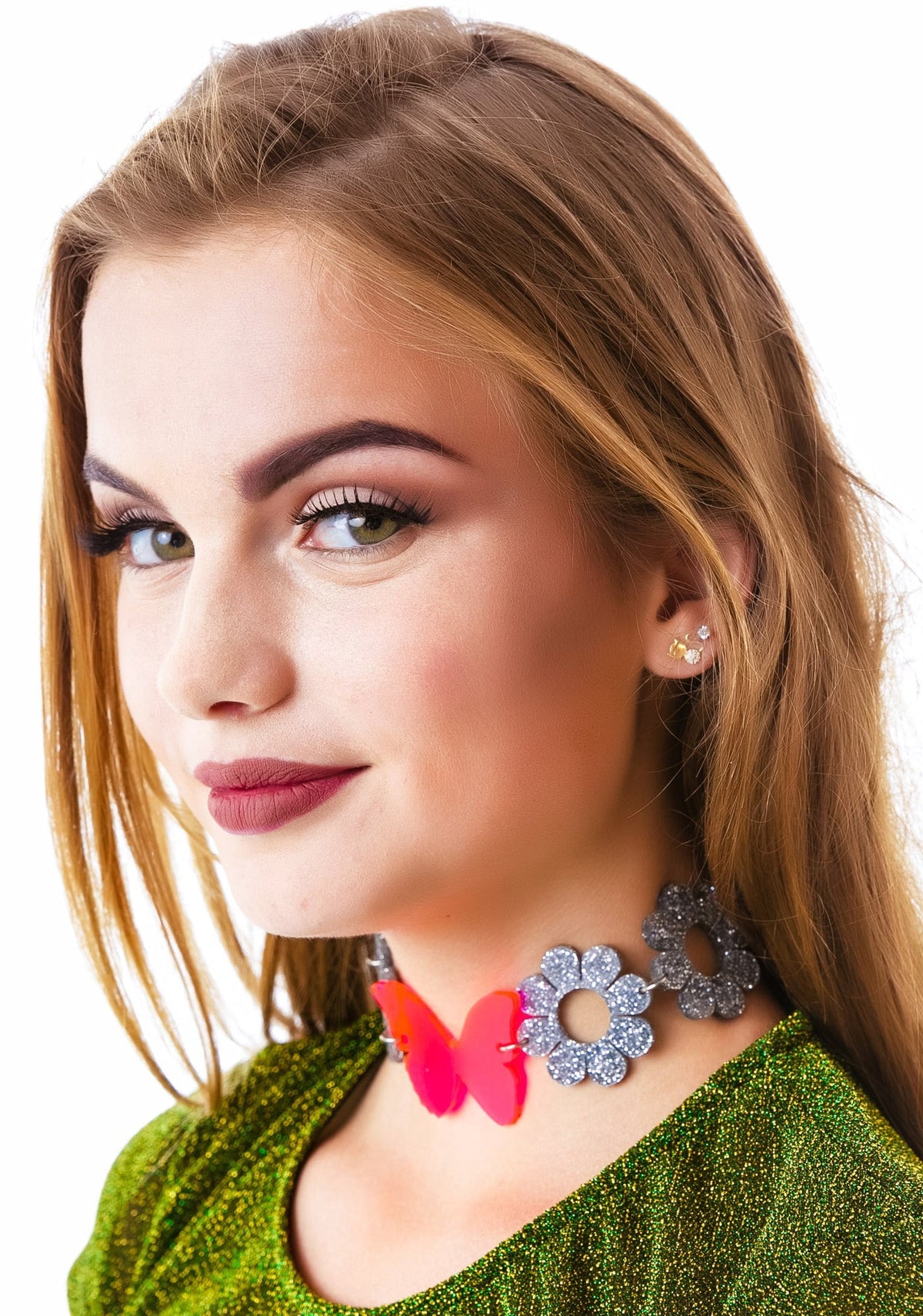 Flower Child Choker - Silver