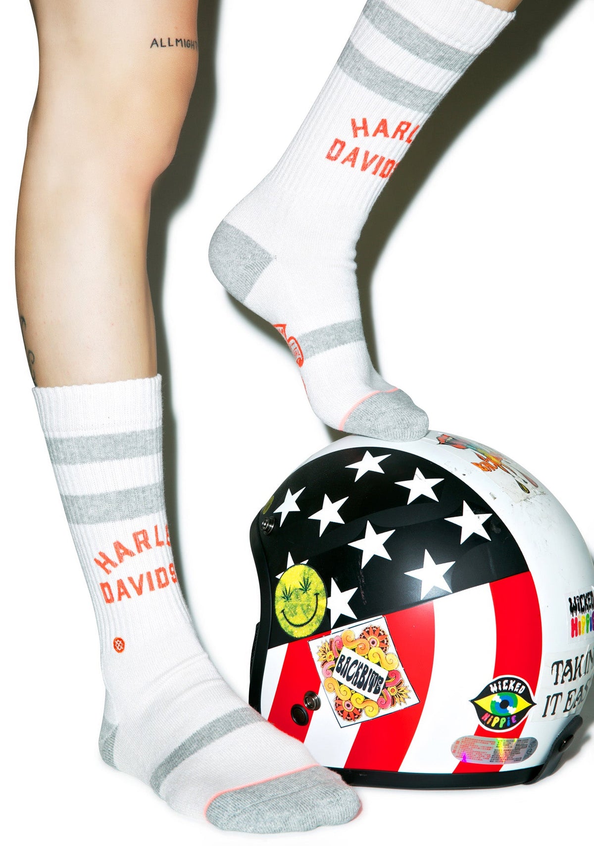 Davidson Socks - White