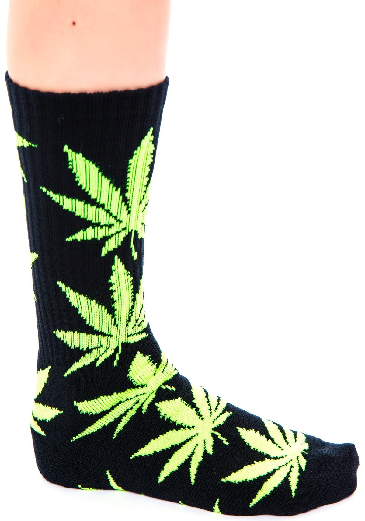 Glow in the Dark Plantlife Sock - Black