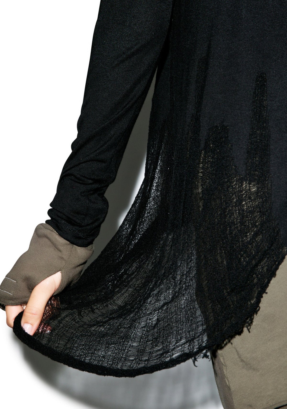 Y Shred Sweater - Black