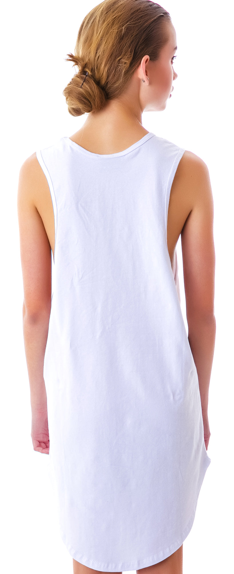 ASAP Long Jersey Tank - White