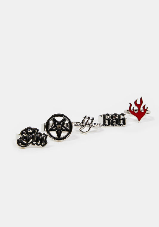 Capital Vices Ring Set